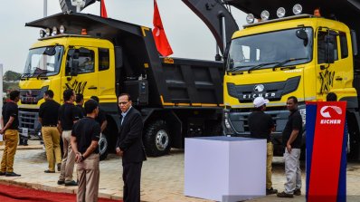 Eicher tippers at EXCON 2015