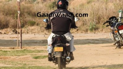 Hero Passion iSmart prototype rear spied