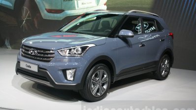 Hyundai Creta front quarters at 2015 Dubai Motor Show