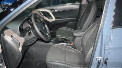Hyundai Creta front seats at 2015 Dubai Motor Show