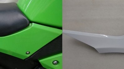Kawasaki Ninja 300 side cowl inspired by by 30th Anniversary Edition