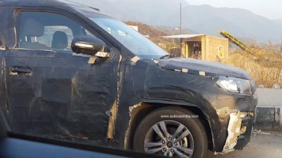 Maruti YBA front fender camouflaged spied