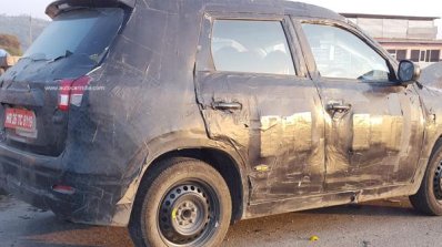 Maruti YBA rear quarter camouflaged spied