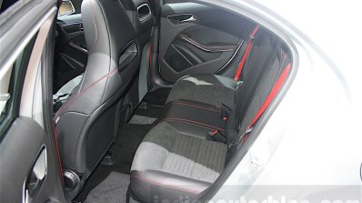 Mercedes A Class facelift rear seats at DIMS 2015