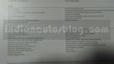 New VW Beetle comfort features brochure leaks