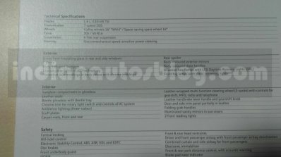 New VW Beetle exterior and interior brochure leaks