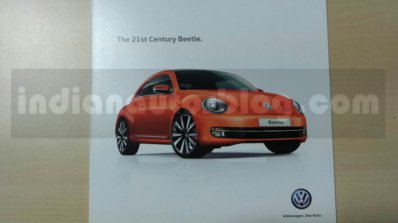 New VW Beetle front three quarter brochure leaks