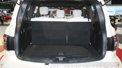 Nissan Patrol Nismo boot space at DIMS 2015