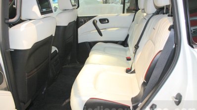 Nissan Patrol Nismo rear seats legroom at DIMS 2015