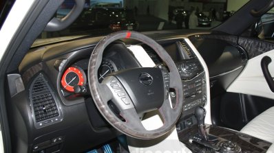 Nissan Patrol Nismo steering wheel at DIMS 2015