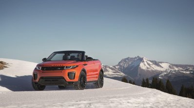Range Rover Evoque Convertible front quarter unveiled