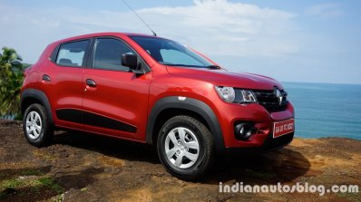 Renault Kwid front three quarter left review
