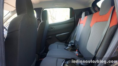Renault Kwid rear seat review
