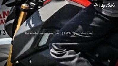 Yamaha M-Slaz fuel tank extension spied in Indonesia