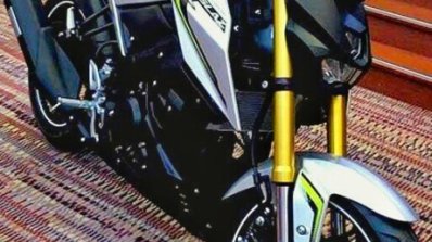 Yamaha M-Slaz silver green inverted fork Thailand