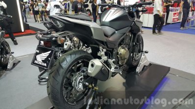2016 Honda CB500F rear quarter at the 2015 Thailand Motor Expo