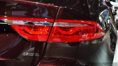 2016 Jaguar XF tail lights at the 2015 Shanghai Auto Show