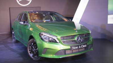 2016 Mercedes Benz A class front quarter launch
