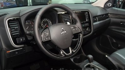 2016 Mitsubishi Outlander cockpit at 2015 Frankfurt Motor Show