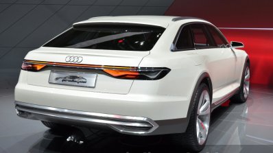 Audi Prologue Allroad Concept rear three quarters right at 2015 Shanghai Auto Show