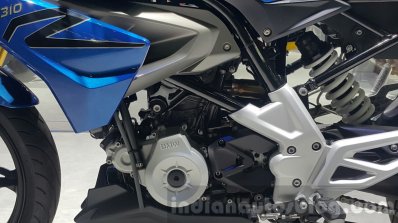 BMW G310R engine casing at 2015 Thailand Motor Expo