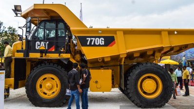Caterpillar 770G side at EXCON 2015