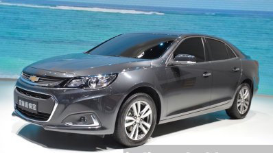 Chevrolet Malibu front three quarters left at 2015 Shanghai Auto Show
