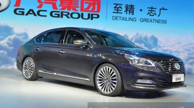 GAC GA8 front three quarters at the 2015 Shanghai Auto Show