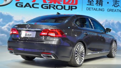 GAC GA8 rear three quarters at the 2015 Shanghai Auto Show
