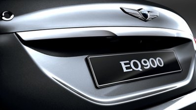 Genesis G90 (Genesis EQ900) rear registration area unveiled