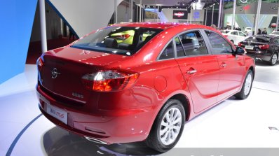 Haima M6 rear three quarters close at the 2015 Shanghai Auto Show