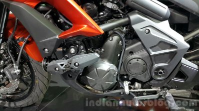 Kawasaki Versys 650 orange engine at 2015 Thailand Motor Expo