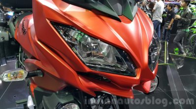 Kawasaki Versys 650 orange head lamps at 2015 Thailand Motor Expo