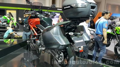 Kawasaki Versys 650 orange rear quarter at 2015 Thailand Motor Expo