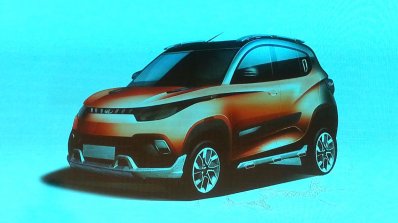 Mahindra KUV100 concept design sketch unveiled