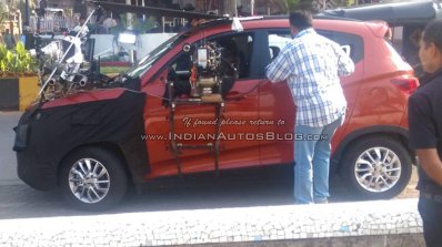 Mahindra XUV100 Mahindra S101 side undisguised