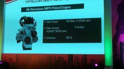 Mahindra mFalcon for KUV100 petrol specification unveiled