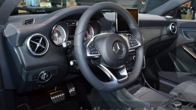 Mercedes CLA Shooting Brake cockpit three quarters at 2015 Frankfurt Motor Show