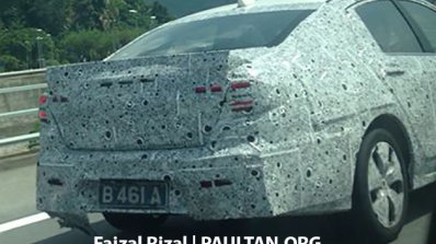 New Proton Perdana exterior rear end spotted