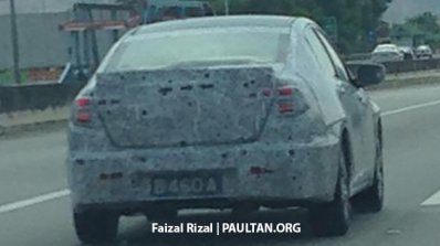 New Proton Perdana rear quarter exterior spotted