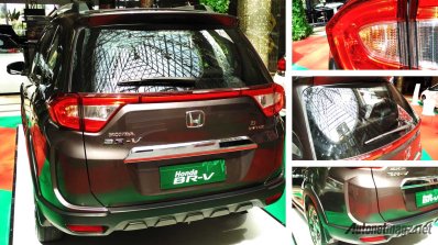 Production-spec Honda BR-V rear elements snapped
