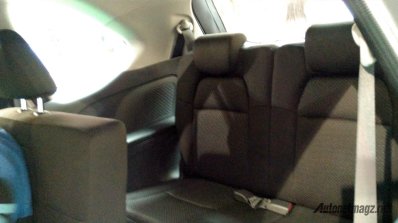 Production-spec Honda BR-V rear seat snapped