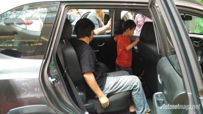 Production-spec Honda BR-V rear seats snapped