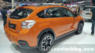 Subaru XV rear three quarters at the 2015 Thailand Motor Expo