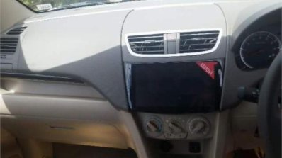 Suzuki Ertiga Dreza 9-inch touchscreen infotainment system spied