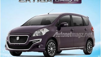 Suzuki Ertiga Dreza front quarters leaked