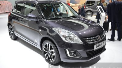 Suzuki Swift XTRA Edition front three quarters at 2015 Frankfurt Motor Show