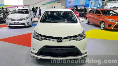 Toyota Vios front at the 2015 Thailand Motor Expo