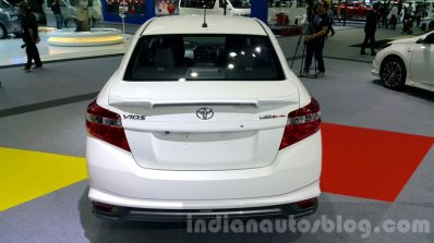 Toyota Vios rear at the 2015 Thailand Motor Expo