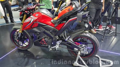 Yamaha M-Slaz red left side unveiled at 2015 Thailand Motor Expo